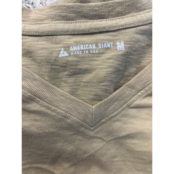 American Giant Premium Slub V-Neck Tee Medium - Picture 3 of 5